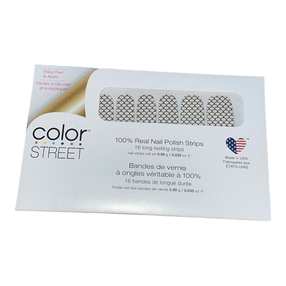 NIP Color Street Mermaid You Look Clear Overlay Black & Clear Set